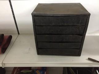 Metal Parts Drawers Containing Assorted Brass Fittings.