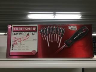 Craftsman 10-Pc Screwdriver Set.