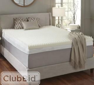 Simmons Curv Simmons Curv 4" Textured Memory Foam Mattress Topper - Twin (SMCU100919824039)