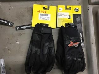 Lot of (2) BRP Ski-Doo X-Team Crew Gloves Size L (1) & XL (1), New.