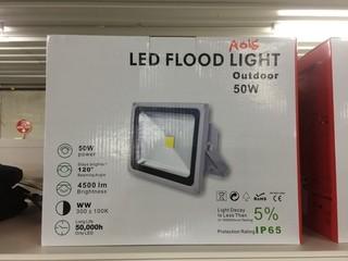 Lot of (2) 50W LED Flood Lights, New.