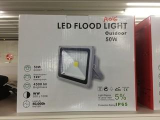 Lot of (2) 50W LED Flood Lights, New.