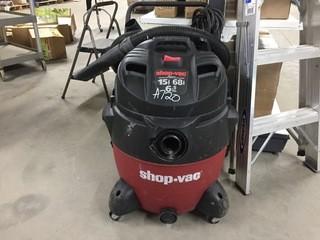 Wet/Dry Shop-Vac, 15 Gallon/6.5 Peak HP.