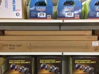 Lot of (2) 40W Linkable LED Garage Light, New.