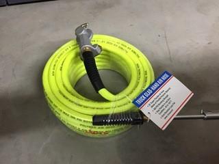 Glad Hand Polymer 50' Air Hose, New.