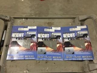 Lot of (3) U-Cut Universal Gas Tank Skins, New.