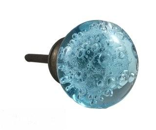 Shabby Restore Bubble Glass Round Knob (SQBR1334)