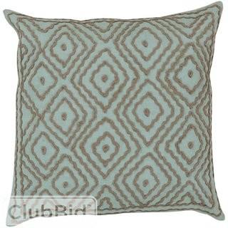 Bungalow Rose Sala 100% Linen Throw Pillow Cover - Green /Brown(BNGL7176_19316633_19316634)