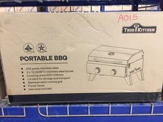 Portable Stainless Steel BBQ, New.