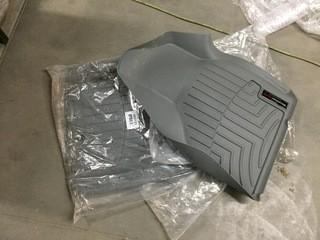 WeatherTech 2pc Grey Floor Mats, New.