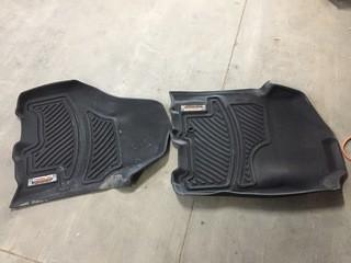 Lot of (2) Precision Truck Accessories Black Truck Mats.