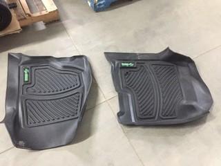 Lot of (2) GatorGear Black Truck Mats for 2007-13 Silverado/Avalanche.