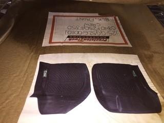 Lot of (2) GatorGear Black Truck Mats for 2008-10 Ford F250/350 Crew Cab.