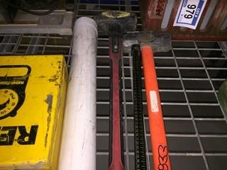 Lot of (2) Sledge Hammers & (1) Tank Gauge Stick.