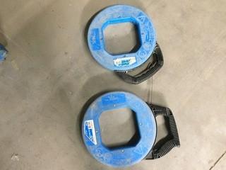 Lot of (2) Steel Fish Tape.