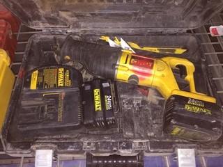 DeWalt Variable Speed Reciprocating Saw, with 2 Batteries, Charger & Extra Blades.