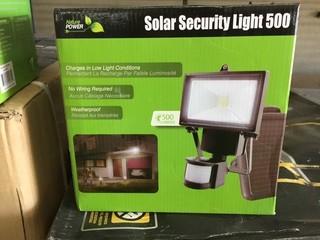 Lot of (2) Solar Security Lights, New.