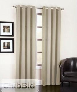 Sun Zero Groton Solid Room Darkening Grommet Single Curtain Panel - Purple(SUNZ1268)