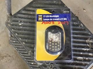 Lot of (3) 27 LED Worklights, New.