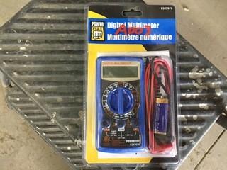 Lot of (3) Powerfist Digital Multimeters, New.