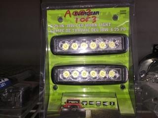 Lot of (3) LED Worklights, New.