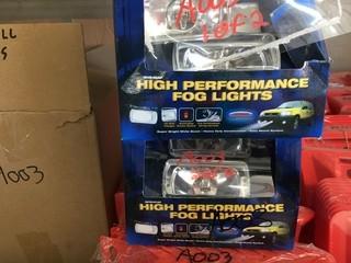 Lot of (2) High Performance Fog Lights, New.