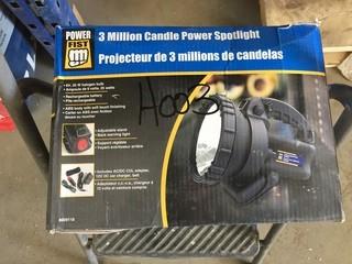 Lot of (2) 3 Million Candle Power Spotlights, New.