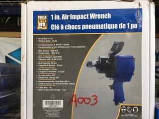 Powerfist 1" Air Impact Wrench, New.