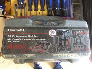 39pc Home Use Tool Set, New.