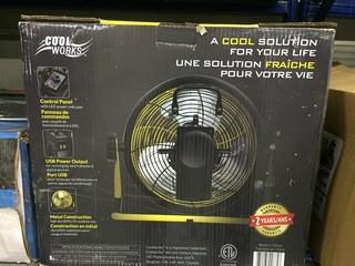 New Cool Works Cordless 12" 24V Cooling Fan