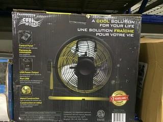 New Cool Works Cordless 12" 24V Cooling Fan