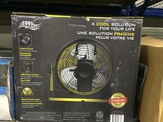 New Cool Works Cordless 12" 24V Cooling Fan