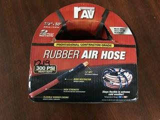 New 3/8" x 50' Professional Grade Rubber Air Hose 