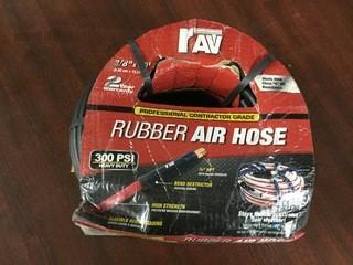 New 3/8" x 50' Professional Grade Rubber Air Hose 