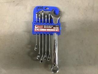 New Grip 6Pc. SAE/Metric Combination Wrench Set