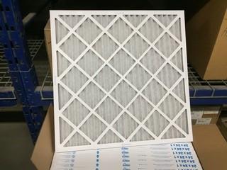 Lot of (24) Merv 8 Pleated Filters, 24x24x1.