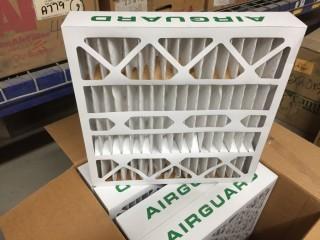 Lot of (5) Airguard Filters, 20x20x4.