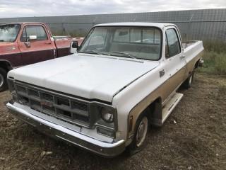 1978 GMC High Sierra 1/2 Ton P/U c/w V8, Auto, Long Box. S/N TCL1481506805.