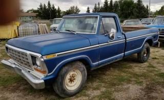 1975 Ford F250 3/4 Ton Super Camper Special c/w V8, Auto, Set Back Rear Axle. Not Running. S/N F25JCX45258.