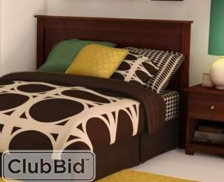 South Shore Vito Queen Panel Headboard - Dk Oak (TH2197_9247512)