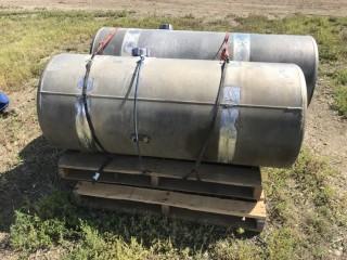 Selling Off-Site Freightliner 90 USG (340 Litre) Diesel Saddle Tank. Location: 339 Aquaduct Dr., Brooks, AB Call Tim For Further Information 403-968-9430. 