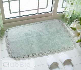 Maple Home Aubry Embroidered Bath Rug Mint Green(HEXA1024_21387418_21387423)