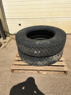 Selling Off-Site (2) 11R24.5 Tires. Location: 339 Aquaduct Dr., Brooks, AB Call Tim For Further Information 403-968-9430.