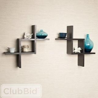 Brayden Studio Lydon Criss Cross Wall Shelf (BRSD4727)