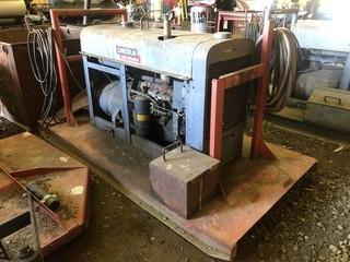 Skid Mounted Lincoln Arc Welder C/w Cable. SN KE24254
