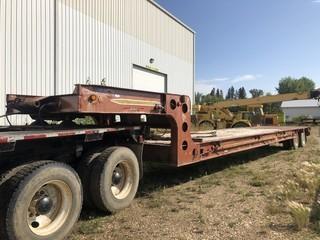 1970 Fruehauf S/D T/A Lowbed C/w Spring Suspension, 9' X 29' Working Deck And Live Roll. SN 777816