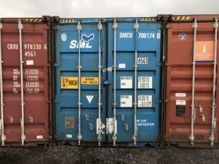 40' HC Storage Container # SMCU 7001740.