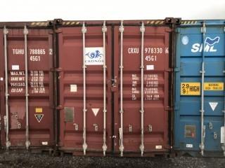 40' HC Storage Container # CRXU 9783306.