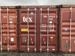 40' Storage Container # TGHU 8450763.