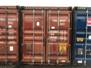 40' HC Storage Container # TCKU 966010.
